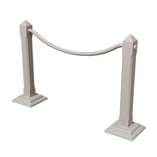 Wooden Rope Barrier