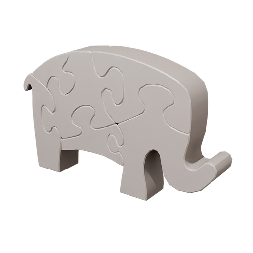 Elephant Jigsaw Ornament