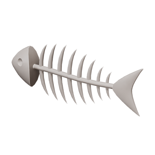 Cartoon Fish Bone